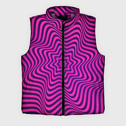 Мужской жилет Абстрактный фиолетовый узор, цвет: 3D-светло-серый