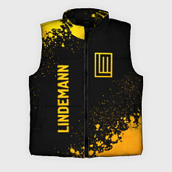 Мужской жилет Lindemann - gold gradient: надпись, символ