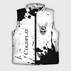 Мужской жилет Coldplay и рок символ на светлом фоне