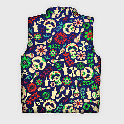 Мужской жилет Мексиканский карнавал - Carnaval Mexicano / 3D-Красный – фото 2