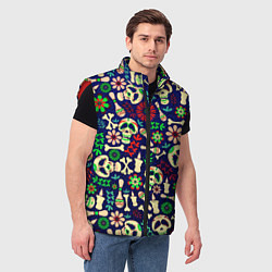 Мужской жилет Мексиканский карнавал - Carnaval Mexicano, цвет: 3D-красный — фото 2