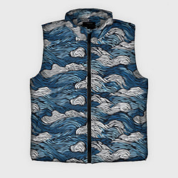 Мужской жилет Морские волны паттерн