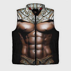 Мужской жилет Африканский воин будущего в доспехах, цвет: 3D-красный