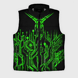Мужской жилет Кислотный Киберпанк-модерн, цвет: 3D-светло-серый