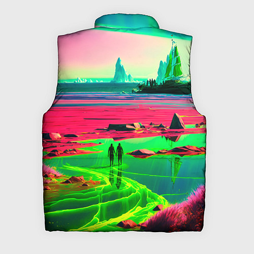 Мужской жилет Кислотный мир / 3D-Красный – фото 2