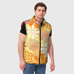 Мужской жилет Ромашкин день, цвет: 3D-красный — фото 2