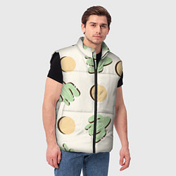 Мужской жилет Пустынный кактус, цвет: 3D-черный — фото 2