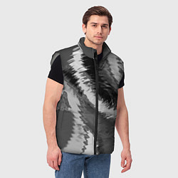 Мужской жилет Абстрактный узор в серых тонах, цвет: 3D-светло-серый — фото 2