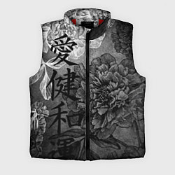 Мужской жилет Flowers - japanese art, цвет: 3D-красный