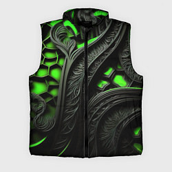 Мужской жилет Green black abstract