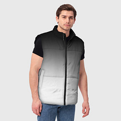 Мужской жилет Black and white gradient, цвет: 3D-черный — фото 2