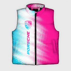 Мужской жилет Porsche neon gradient style: по-вертикали, цвет: 3D-черный