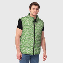 Мужской жилет Паттерн брокколи, цвет: 3D-черный — фото 2
