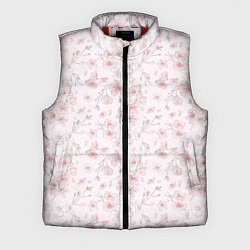 Мужской жилет Акварельный паттерн цветов сакуры