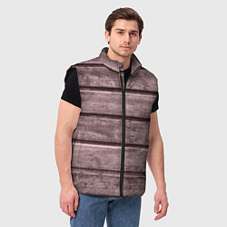 Мужской жилет Дощатый стиль, цвет: 3D-черный — фото 2