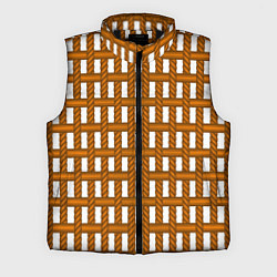 Мужской жилет Веревочный дизайн, цвет: 3D-черный