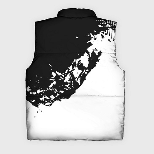Мужской жилет Smile - black and white / 3D-Красный – фото 2