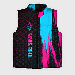 Мужской жилет The Sims - neon gradient: по-вертикали, цвет: 3D-черный