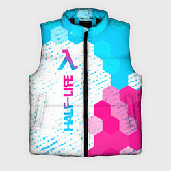 Мужской жилет Half-Life neon gradient style: по-вертикали, цвет: 3D-черный