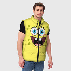 Мужской жилет Губка Спанч Боб, цвет: 3D-черный — фото 2