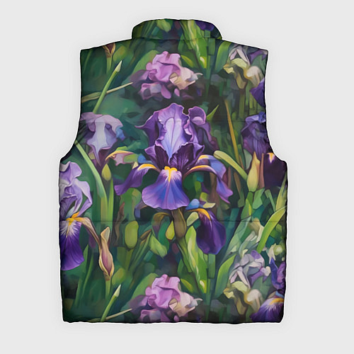 Мужской жилет Ирисы паттерн / 3D-Светло-серый – фото 2