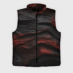 Мужской жилет Black red texture, цвет: 3D-черный