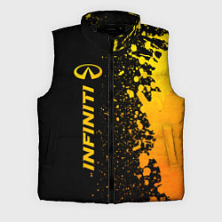 Мужской жилет Infiniti - gold gradient: по-вертикали, цвет: 3D-черный