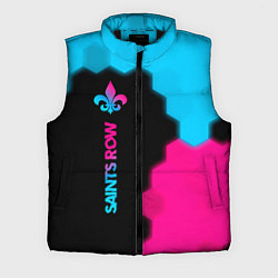 Мужской жилет Saints Row - neon gradient: по-вертикали, цвет: 3D-черный