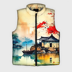 Мужской жилет Краски природы, цвет: 3D-светло-серый