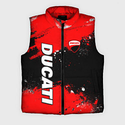 Мужской жилет Ducati - красная униформа с красками, цвет: 3D-красный