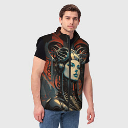Мужской жилет Ксеноморф валькирия, цвет: 3D-черный — фото 2