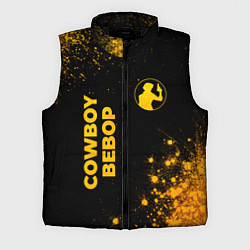 Мужской жилет Cowboy Bebop - gold gradient: надпись, символ