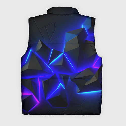 Мужской жилет Разлом плит из неона / 3D-Красный – фото 2