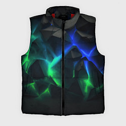 Мужской жилет Разлом синих и зеленых плит