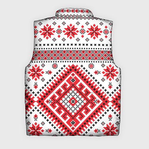 Мужской жилет Удмуртская роспись / 3D-Красный – фото 2