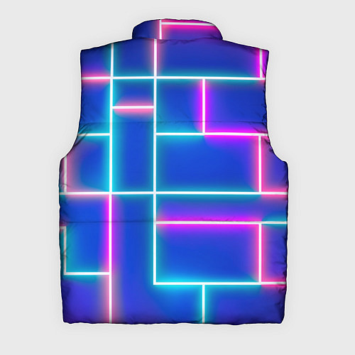Мужской жилет Неон линии / 3D-Красный – фото 2