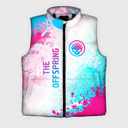 Мужской жилет The Offspring neon gradient style: надпись, символ, цвет: 3D-черный
