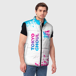 Мужской жилет Tokyo Ghoul neon gradient style: надпись, символ, цвет: 3D-черный — фото 2