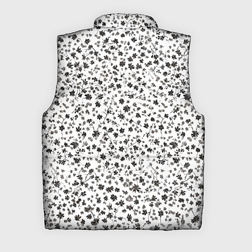 Мужской жилет Маленькие цветочки паттерн / 3D-Светло-серый – фото 2