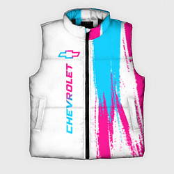Мужской жилет Chevrolet neon gradient style: по-вертикали, цвет: 3D-черный