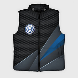 Мужской жилет Фольцваген - синяя броня, цвет: 3D-светло-серый