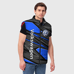 Мужской жилет Вольцваген - спортивная униформа, цвет: 3D-красный — фото 2