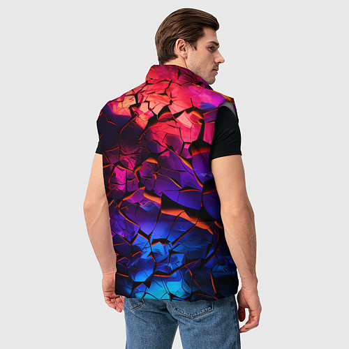 Мужской жилет Светящаяся Земля / 3D-Светло-серый – фото 4