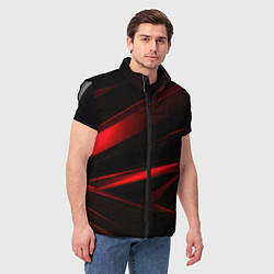 Мужской жилет Black and red, цвет: 3D-светло-серый — фото 2