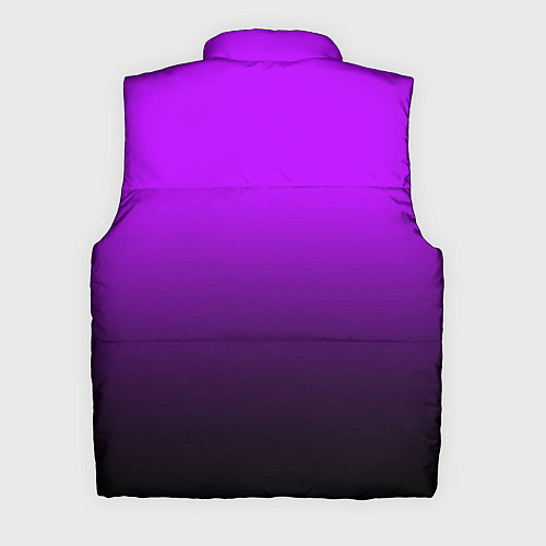 Мужской жилет Градиент фиолетово-чёрный / 3D-Светло-серый – фото 2