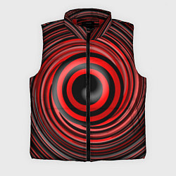 Мужской жилет Красно-черный вихрь, цвет: 3D-красный