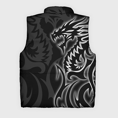 Мужской жилет Балдурс гейт 3 - черный дракон / 3D-Красный – фото 2
