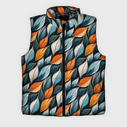 Мужской жилет Узор из листьев поздняя осень