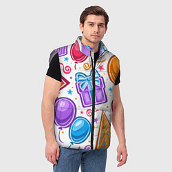 Мужской жилет Вечеринка, цвет: 3D-светло-серый — фото 2