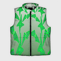 Мужской жилет Растительный паттерн, цвет: 3D-черный